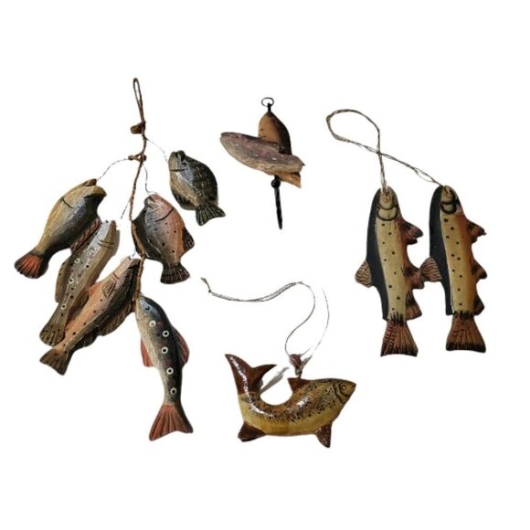 Wood Fish Lot   - Picture 1 of 9